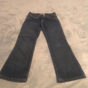 Girls size 7 wrangler boot cut jeans